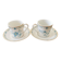 2 tasses à café et sous-tasses Haviland Limoges Nankin