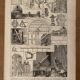 Lithographie gravure sur l'astronomie de 1923