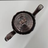 Metallic porcelain coffee pot