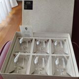 6 crystal cognac glasses from Sèvres