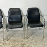 Set of 4 design chairs