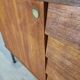 Modernist teak enfilade vintage 1960s design by Louis Paolozzi.