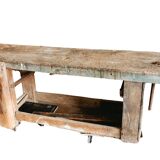 Old wooden workbench