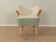 Wonderful armchair in two-tone look from the 1950s