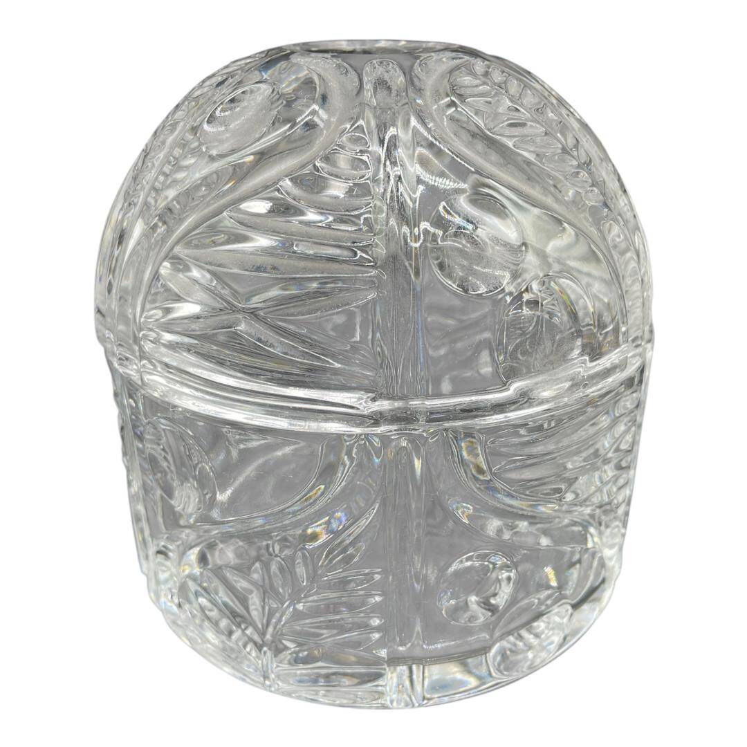 Bohemian crystal bonbonnière 24% PbO – Bohemia Czechoslovakia – Box