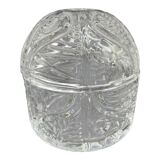 Bohemian crystal bonbonnière 24% PbO – Bohemia Czechoslovakia – Box