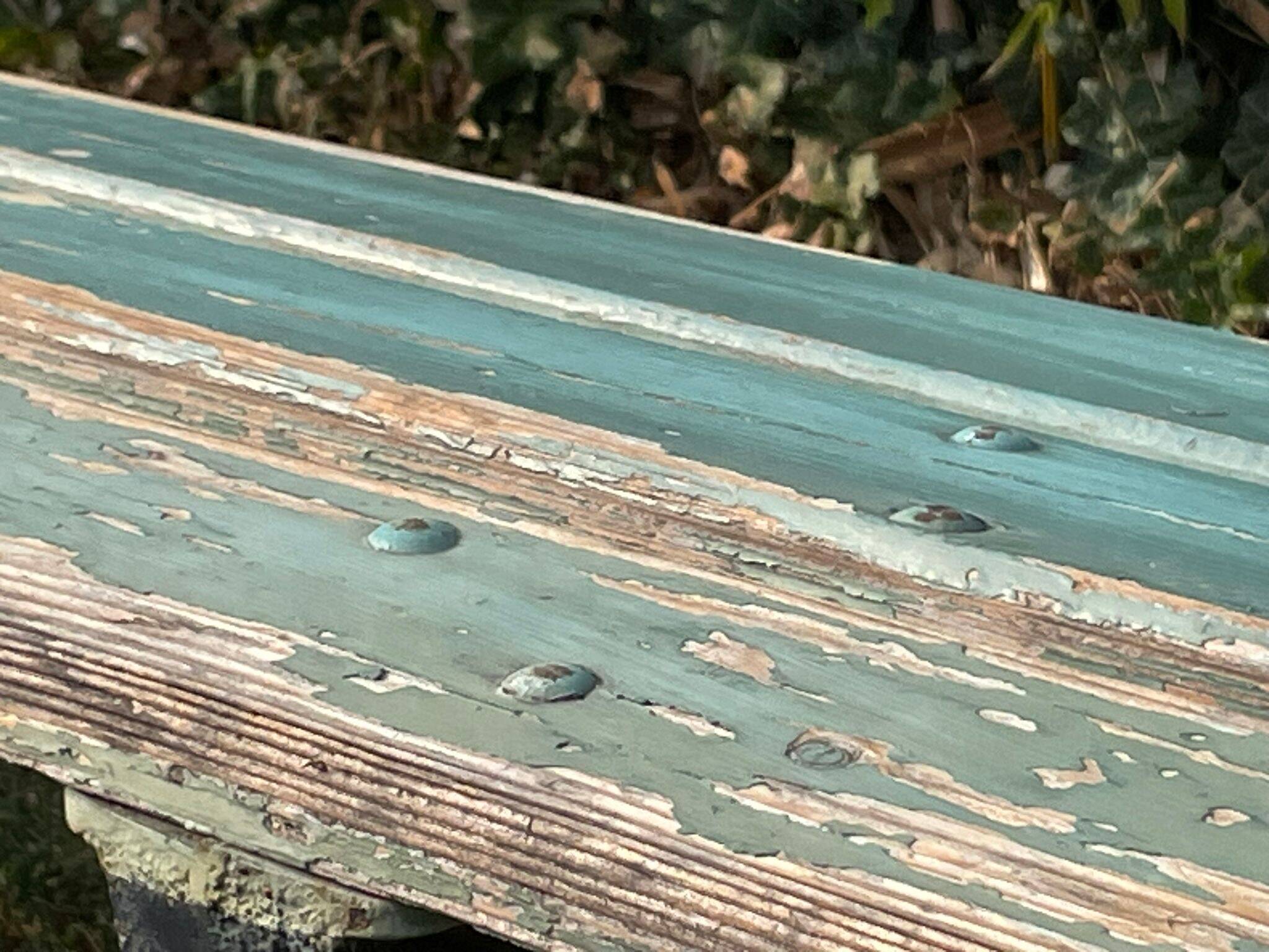 Antique garden bench