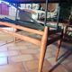 Table basse teck Vintage scandinave relevable