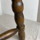 Turned wooden stool