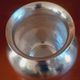 Vase boule style Art Déco en argent massif martelé