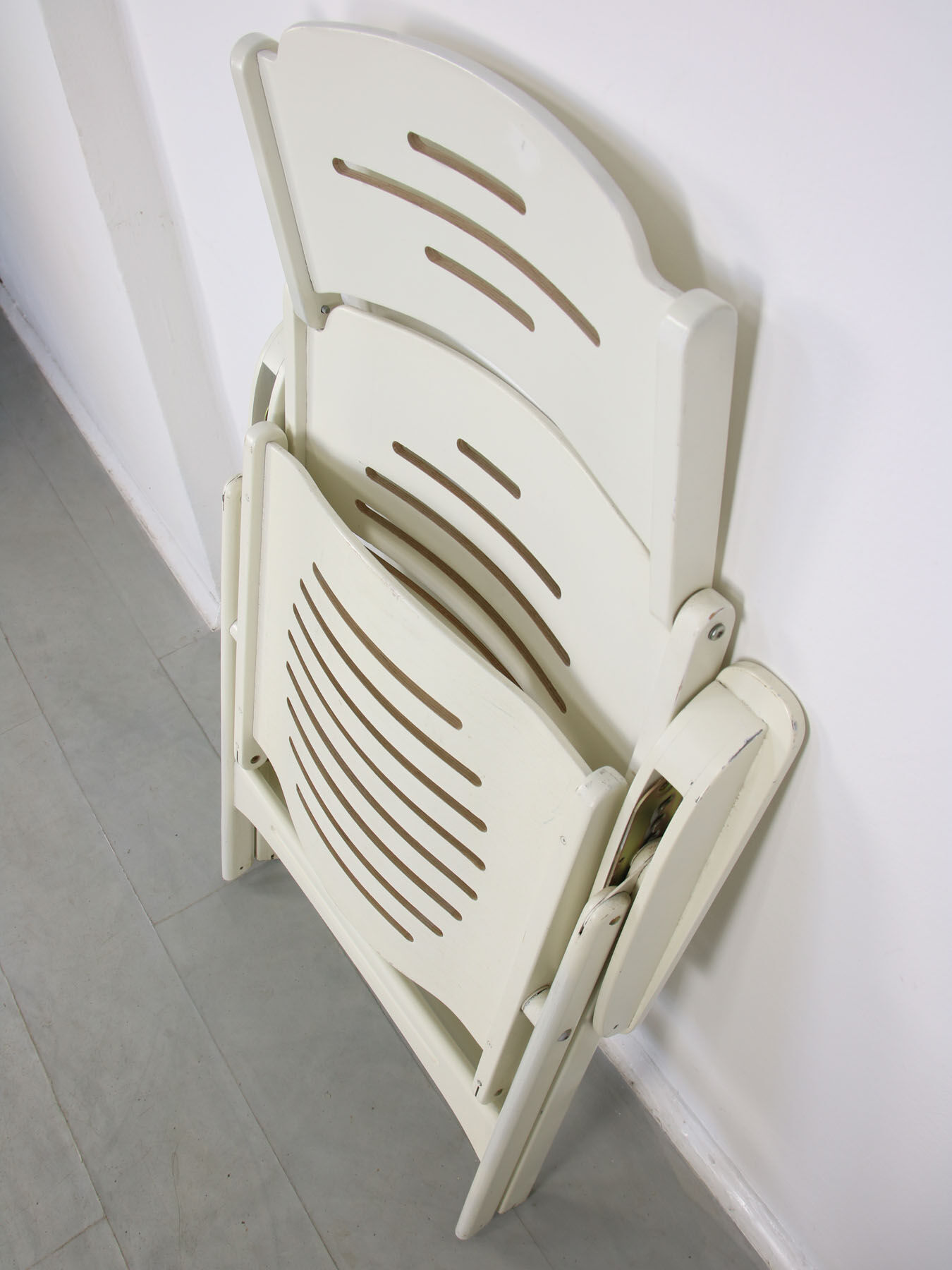 Vintage Danish Folding Armchair with 5 Positions