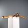 Golden wooden cornice with rocaille carving