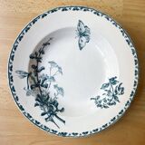 6 old iron earth soup plates from Sarreguemines