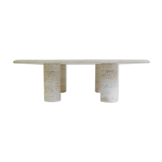 Travertine coffee table by Angelo Mangiarotti for Up Up