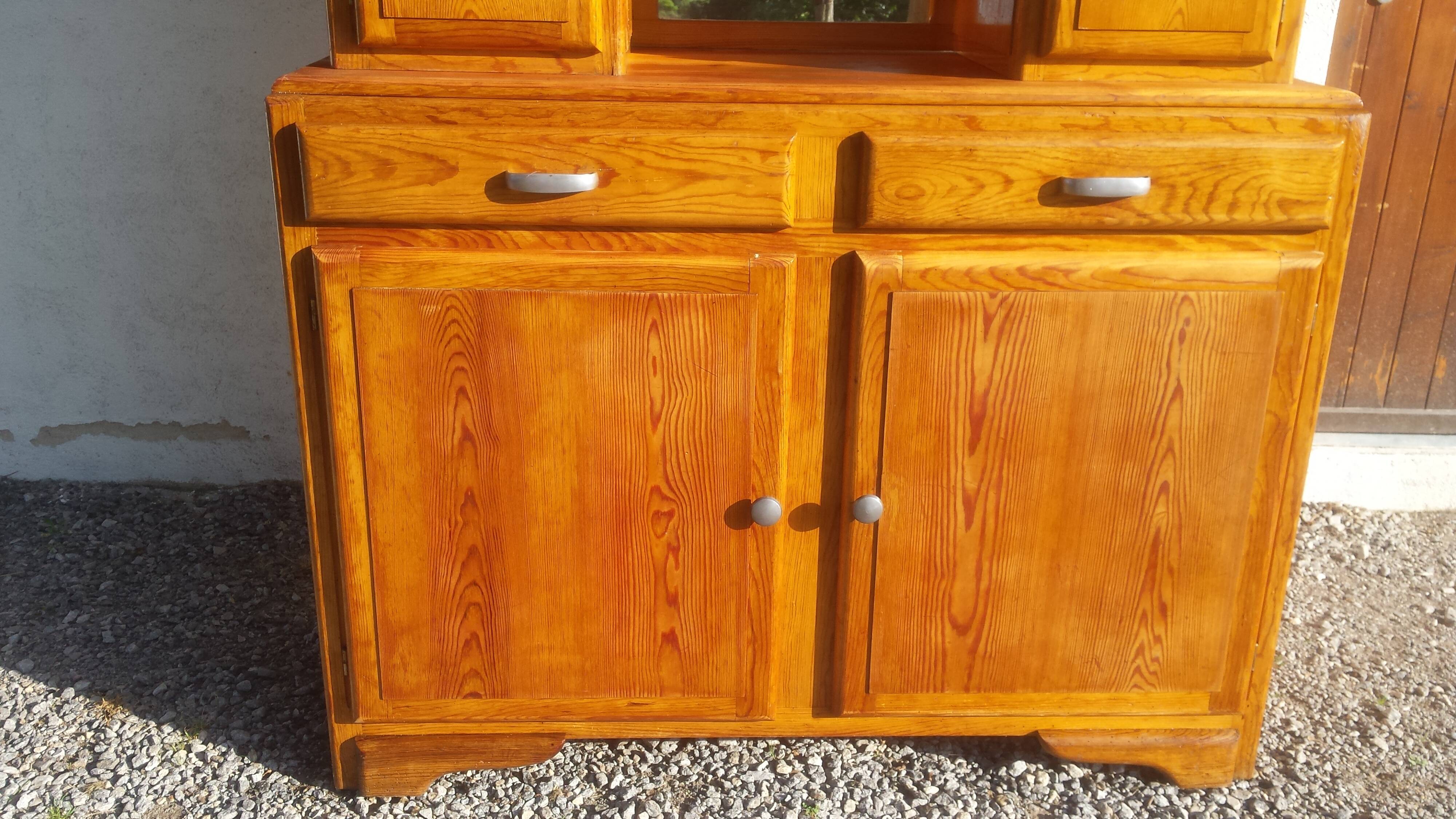 Mado sideboard in solid wood, wooden top