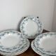 Ensemble de 6 assiettes creuses en faïence de Maastricht modèle Clara