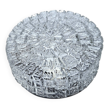 Vintage Brutalist Glass Sconce