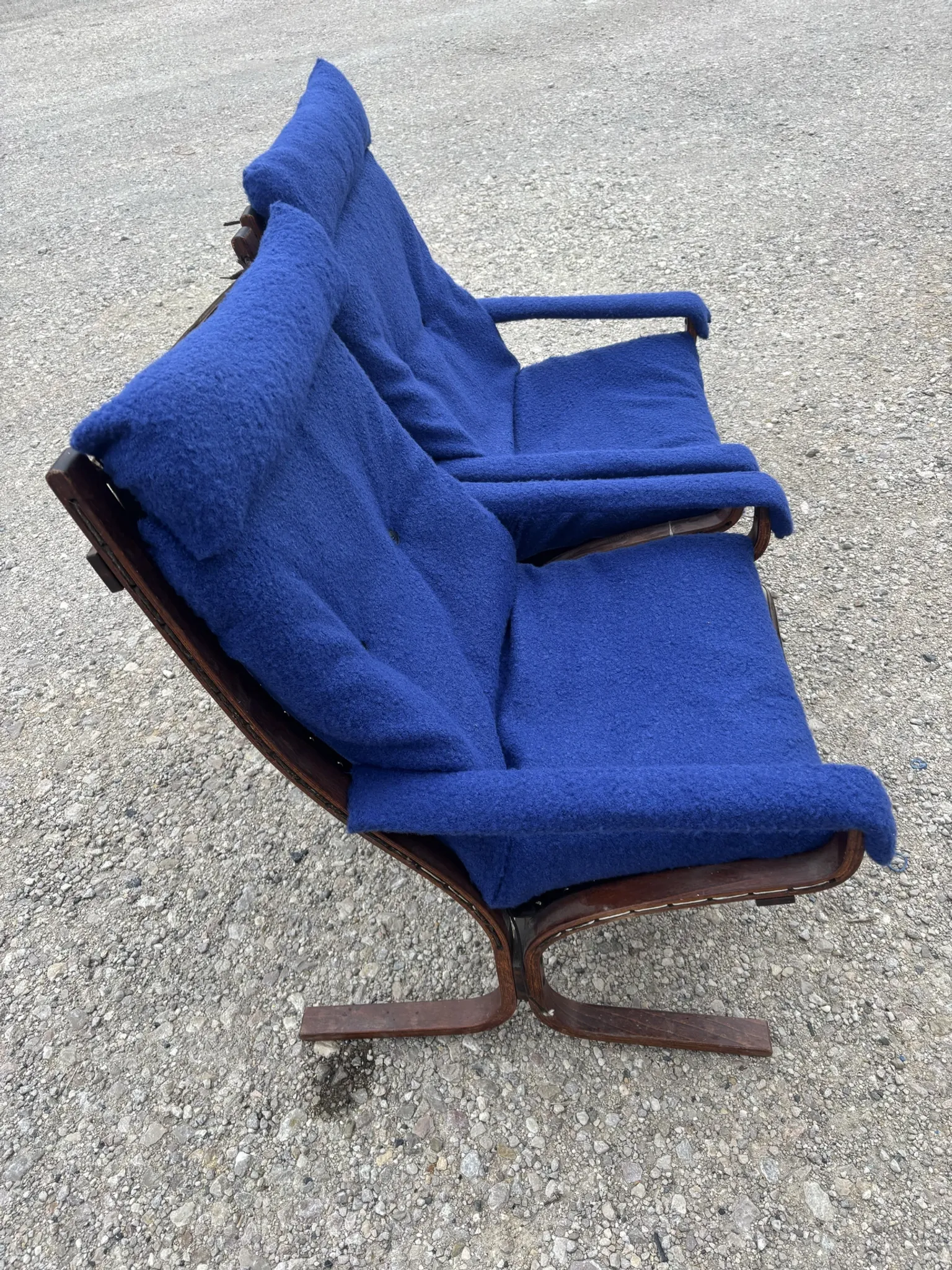 Pair of Siesta armchairs by Ingmar Relling, vintage Scandinavian design.