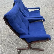 Pair of Siesta armchairs by Ingmar Relling, vintage Scandinavian design.