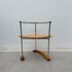 Postmodern chair in chrome and wood, 1980