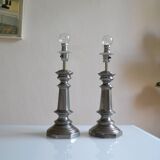 Pair of vintage Marks & Spencer lamp bases made in the UK