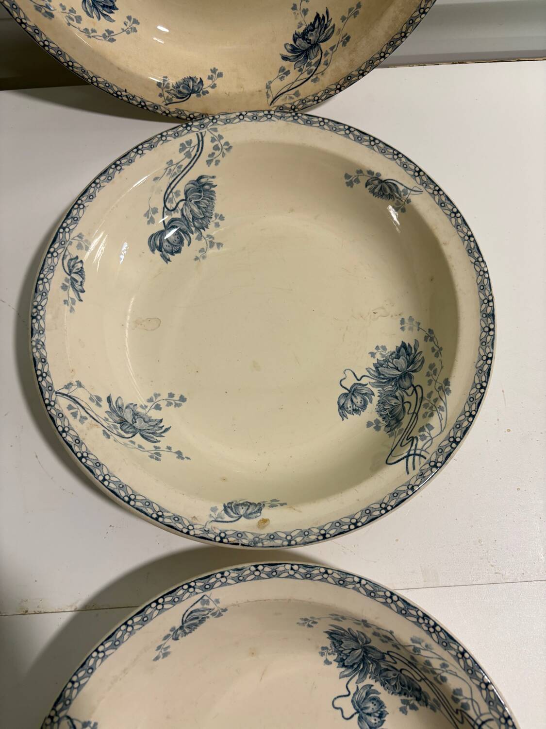 Sarreguemines Royat hollow dishes