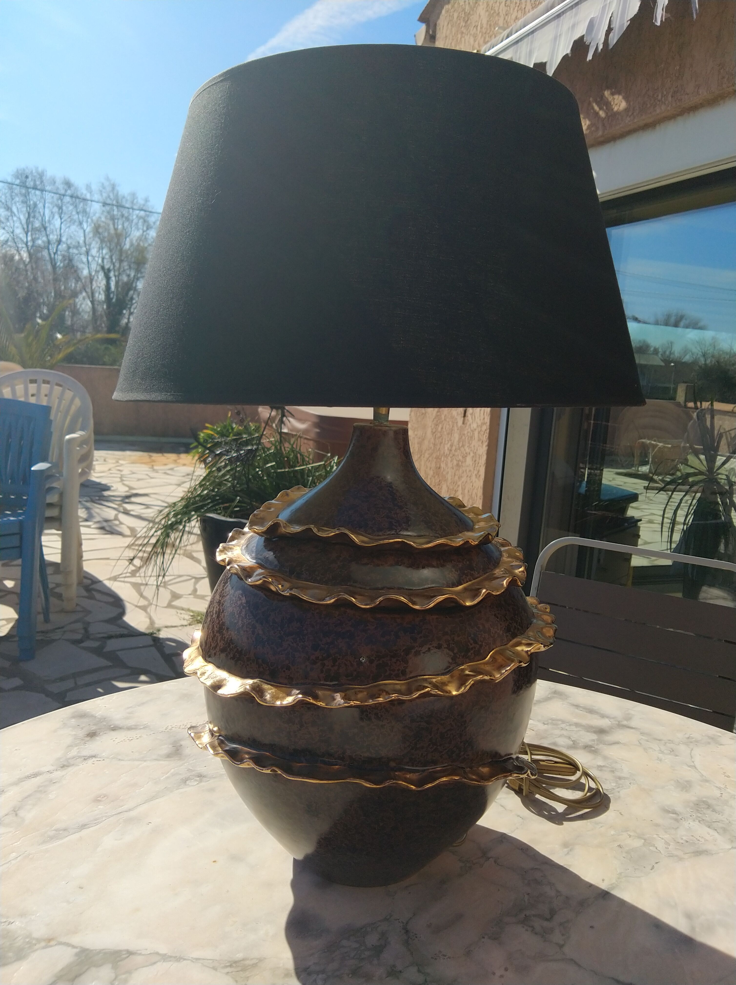 1960s ceramic lamp