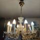 Old murano style chandelier in glass
