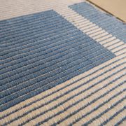 Tapis Vintage Dhurri Indien en Coton (141cm x 193cm), Années 1970, Élégance