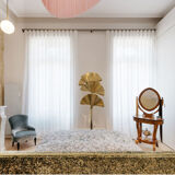 Coiffeuse en bois avec miroir basculant style Empire