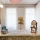 Wooden hairdresser with Empire-style tilting mirror