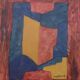 Serge poliakoff: blue, red and yellow composition - lithograph