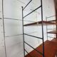 Bookcase / wall shelves - 1970s - metal and wood.