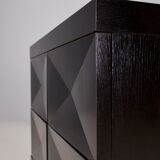 Brutalist sideboard in blackened oak