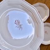 Assiettes anciennes de Niderviller peintes à la main