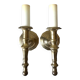 Pair of Solid Brass Antique wall lamps Sconces