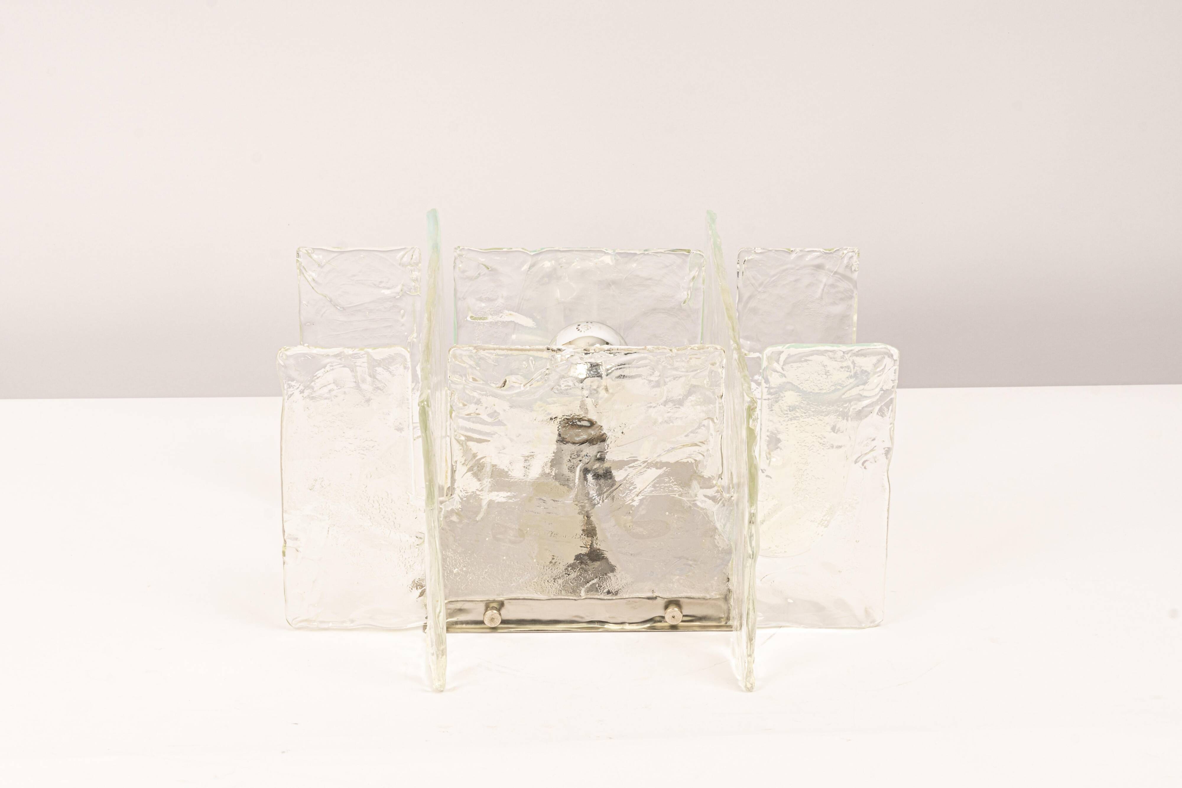 Murano Glass Wall Sconce by Kalmar, Austria, 1960s