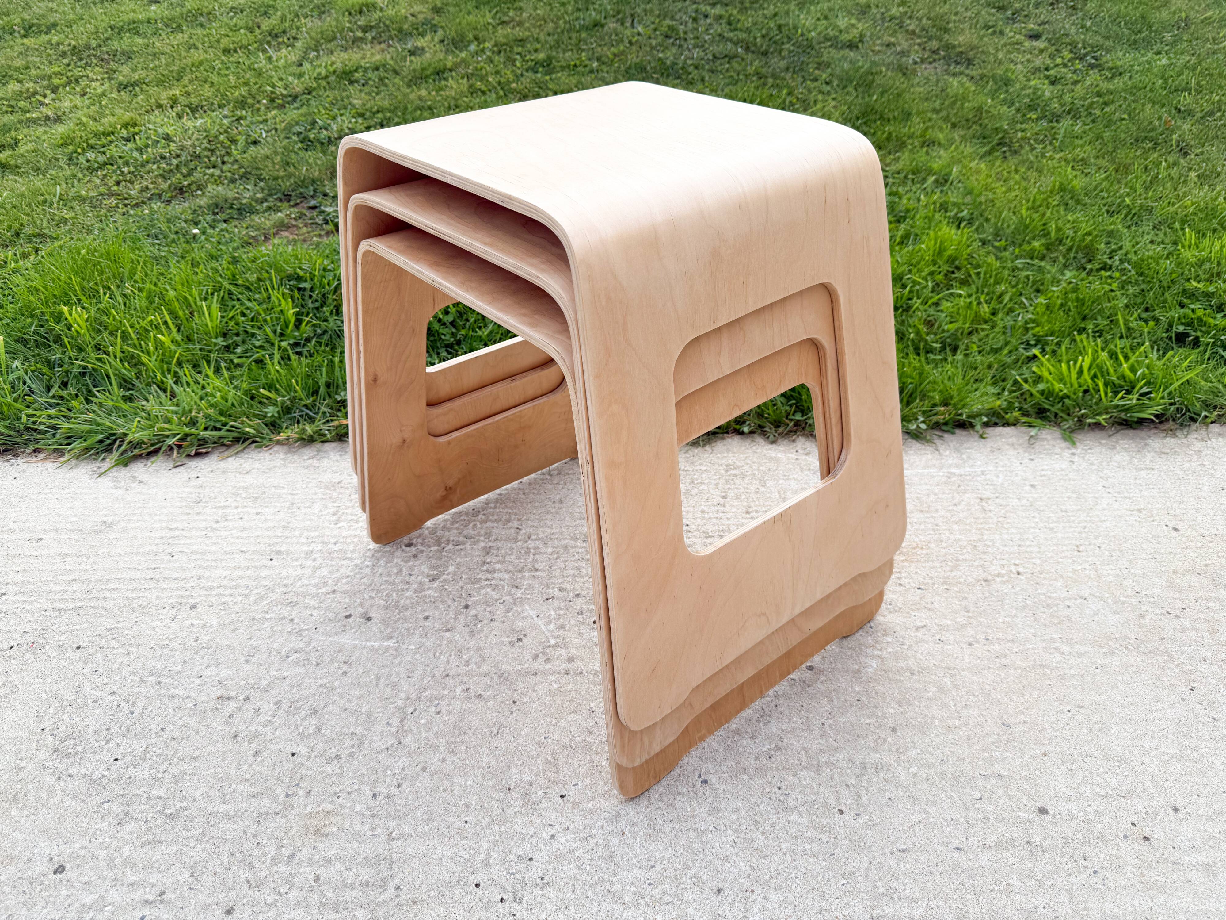 3 stools by Lisa Norinder for IKEA, 1990s