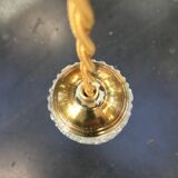 Vintage pressed glass pendant lamp