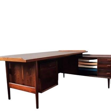 Bureau de direction en palissandre par Arne Vodder pour Sibast Møbelfabrik, Danemark, années 1950 ou 1960
