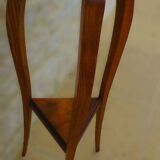 Art deco style pedestal table in beech wood