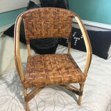 Chaise enfant en rotin