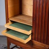 Mahogany furniture attributed to Hans J. Wegner, Denmark, 1950s