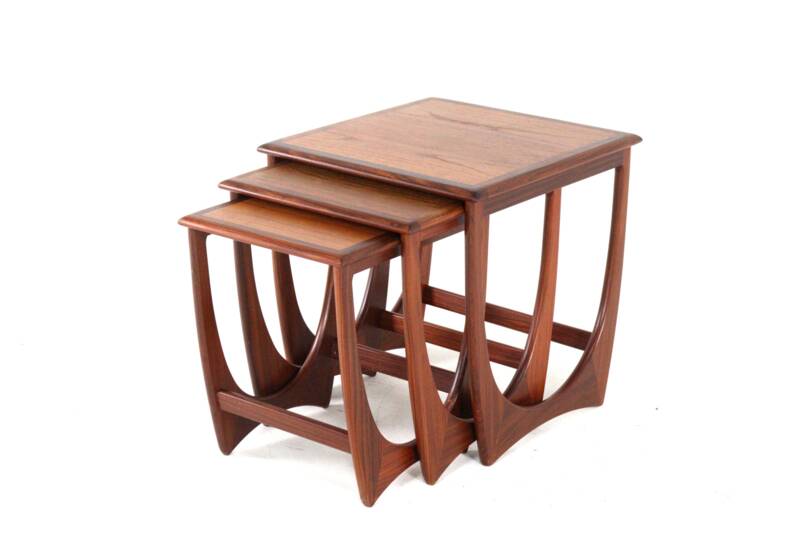 G-Plan Fresco nesting tables 'Dogmersfield' - mid century modern teak