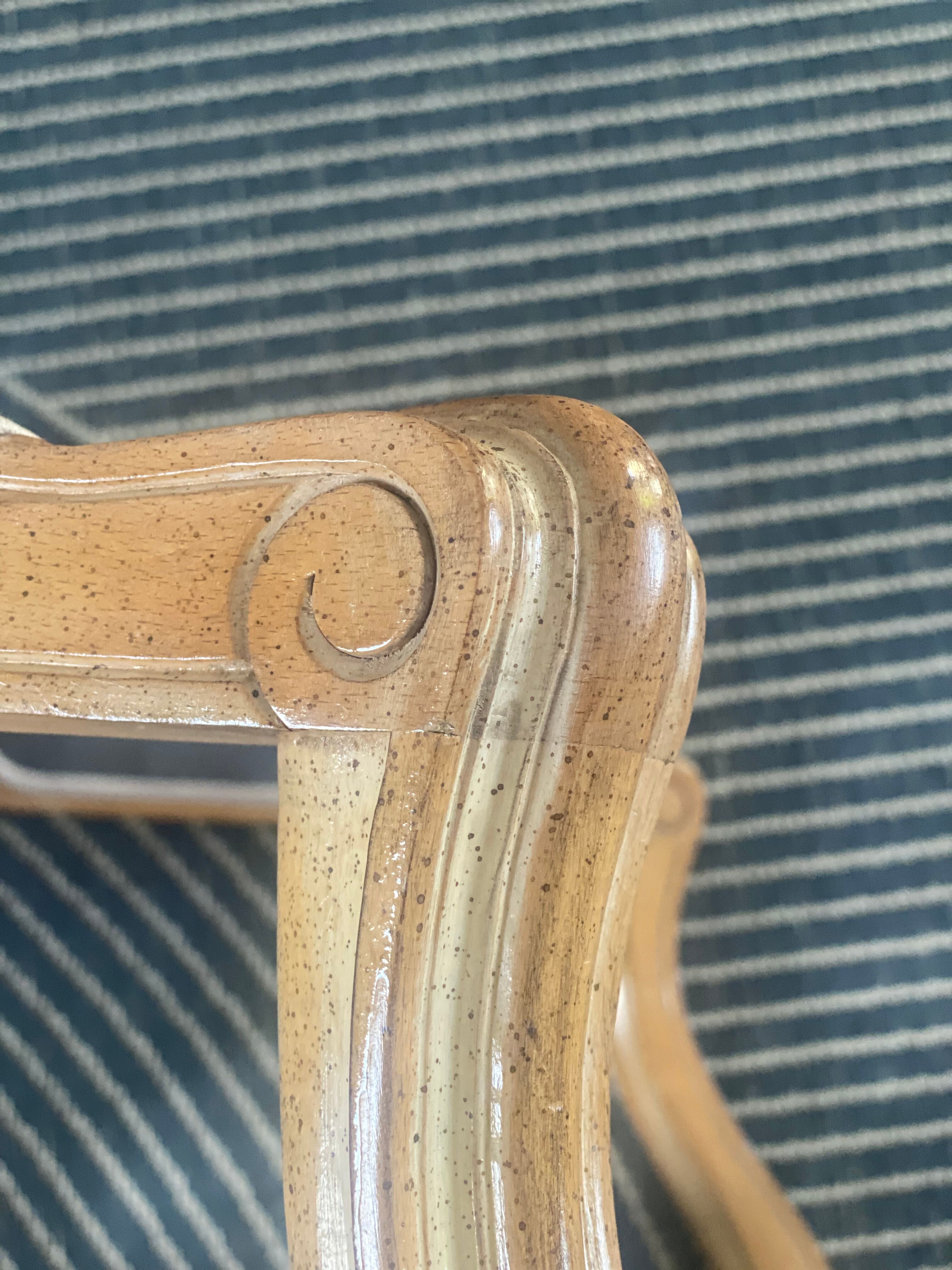 Louis XV shepherdess armchair