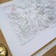 Dresden and Saxon Switzerland, original map printed in 1879.