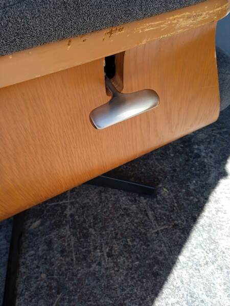 1970 style rotating designer armchair