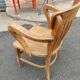 Fauteuil de bureau d'enfant dit "Américain" en chêne vers 1920