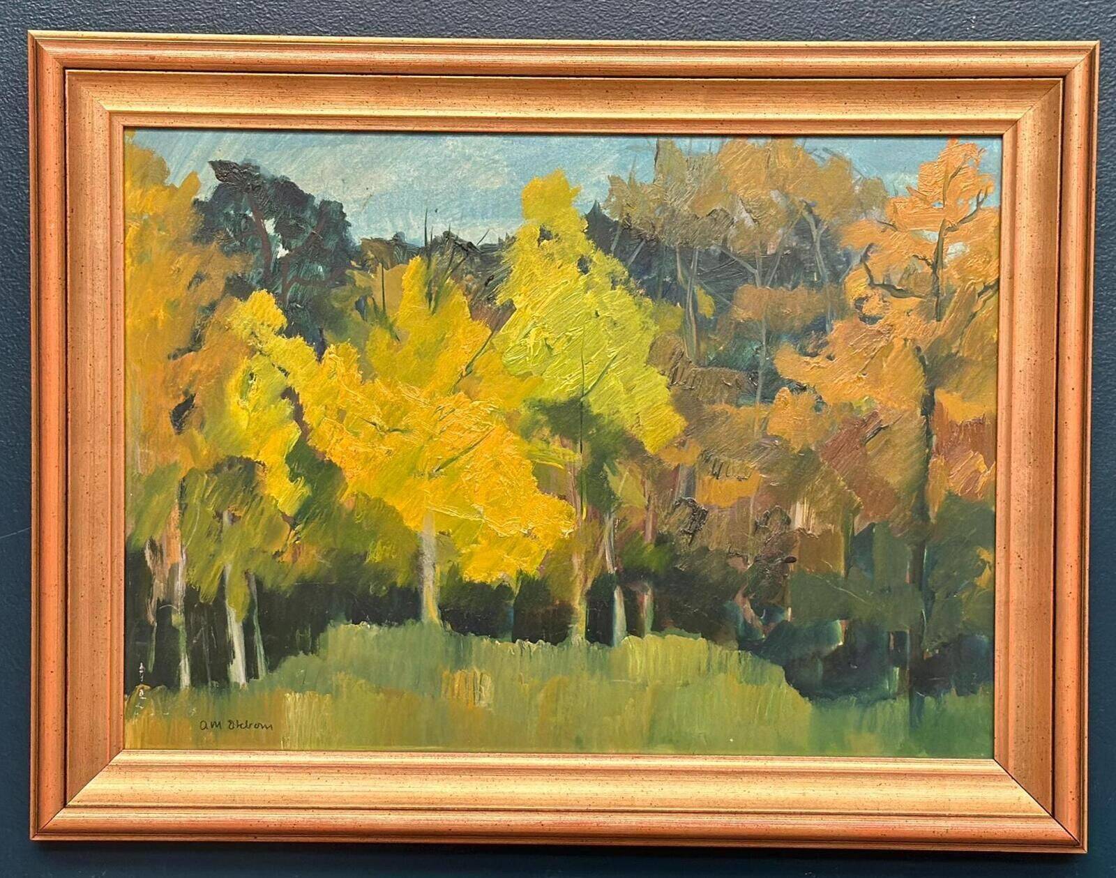 Swedish Oil on Panel – “Höst” by Ann‑Marie Ekbom Wikström