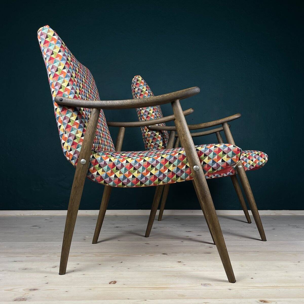 Mid-century Bobi armchair by Meblo, former Yugoslavia, 1960s, set of 2.